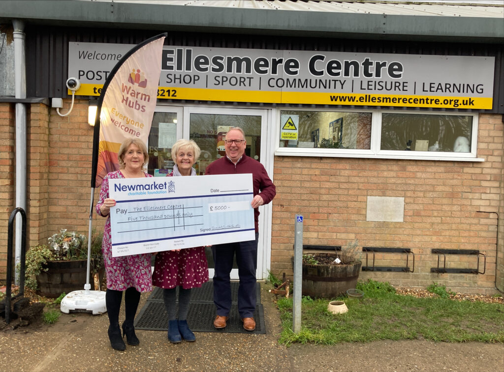 Ellesmere Centre Stetchworth receives donation from Newmarket Charitable Foundation
