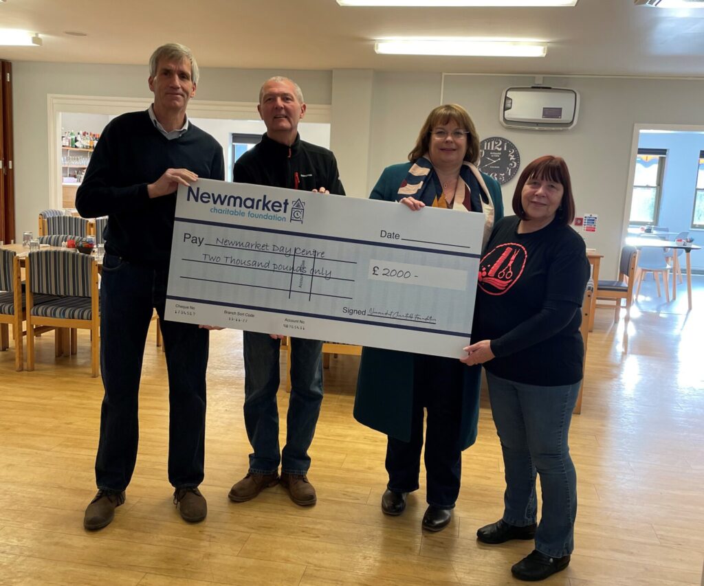 Newmarket Day Centre Christmas Donation