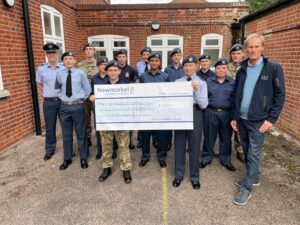 NCF present donation to Newmarket Air Cadets
