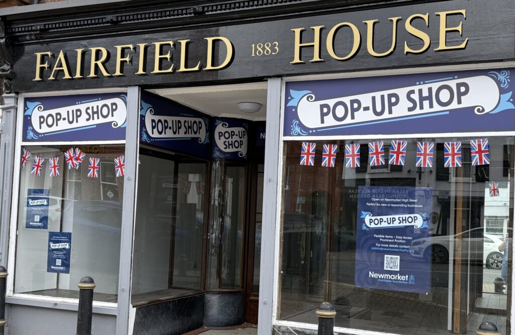 Exterior of Newmarket Pop Up Shop