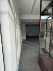 Interior of pop-up shop newmarket