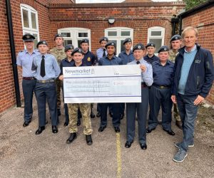 NCF present donation to Newmarket Air Cadets